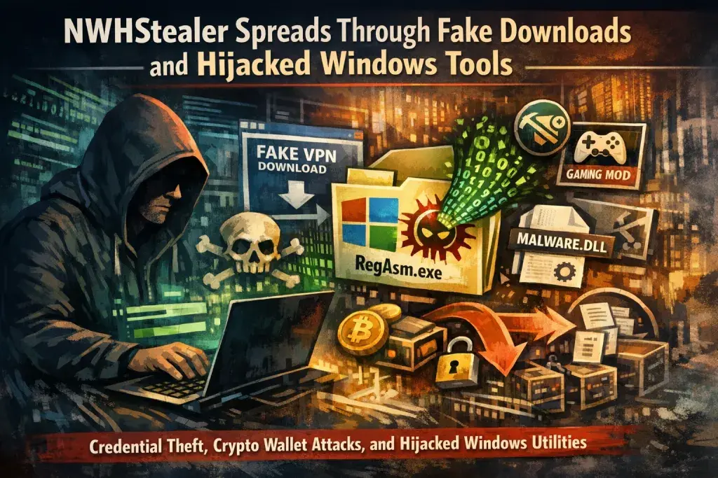 NWHStealer Spreads Through Fake Downloads and Hijacked Windows Tools
